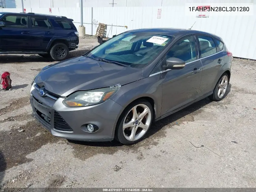 1FAHP3N28CL301280 2012 Ford Focus Titanium