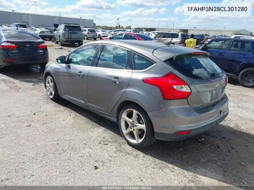 1FAHP3N28CL301280 2012 Ford Focus Titanium