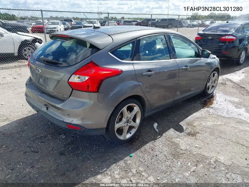 1FAHP3N28CL301280 2012 Ford Focus Titanium