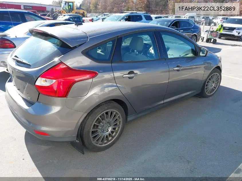 1FAHP3K22CL352889 2012 Ford Focus Se
