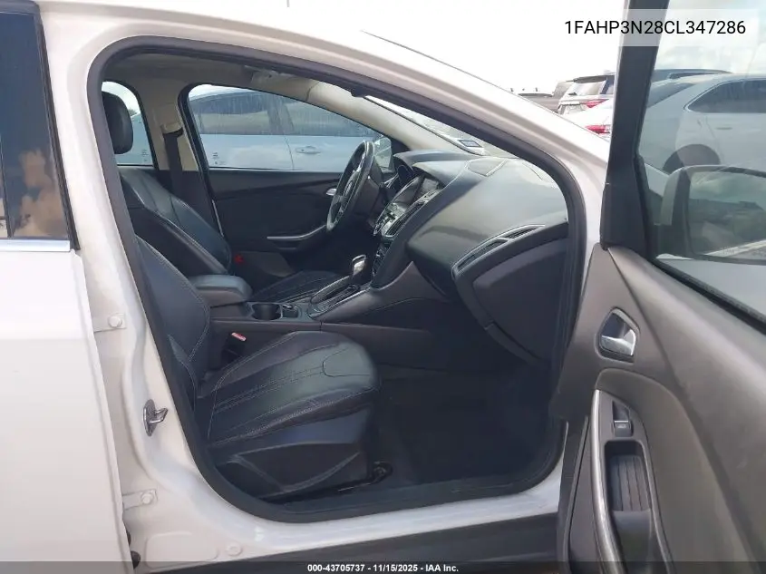 1FAHP3N28CL347286 2012 Ford Focus Titanium