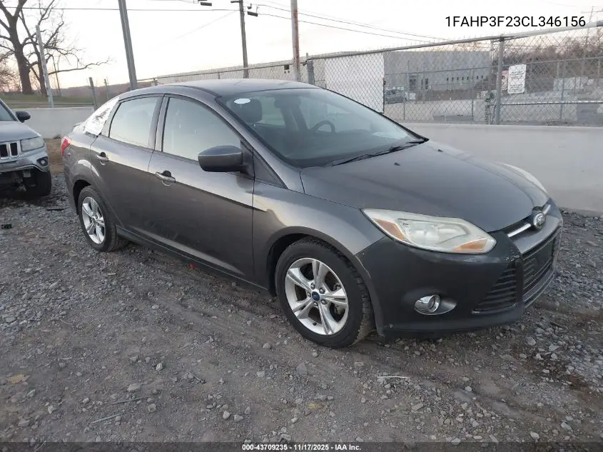 1FAHP3F23CL346156 2012 Ford Focus Se