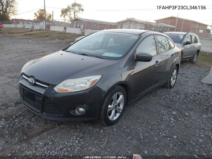 1FAHP3F23CL346156 2012 Ford Focus Se
