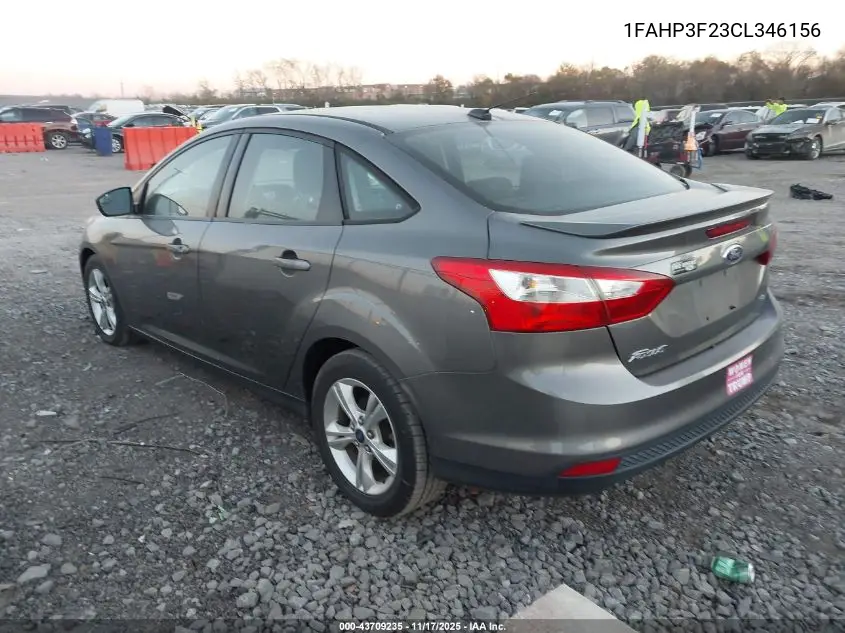 1FAHP3F23CL346156 2012 Ford Focus Se