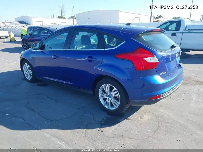 1FAHP3M21CL276353 2012 Ford Focus Sel