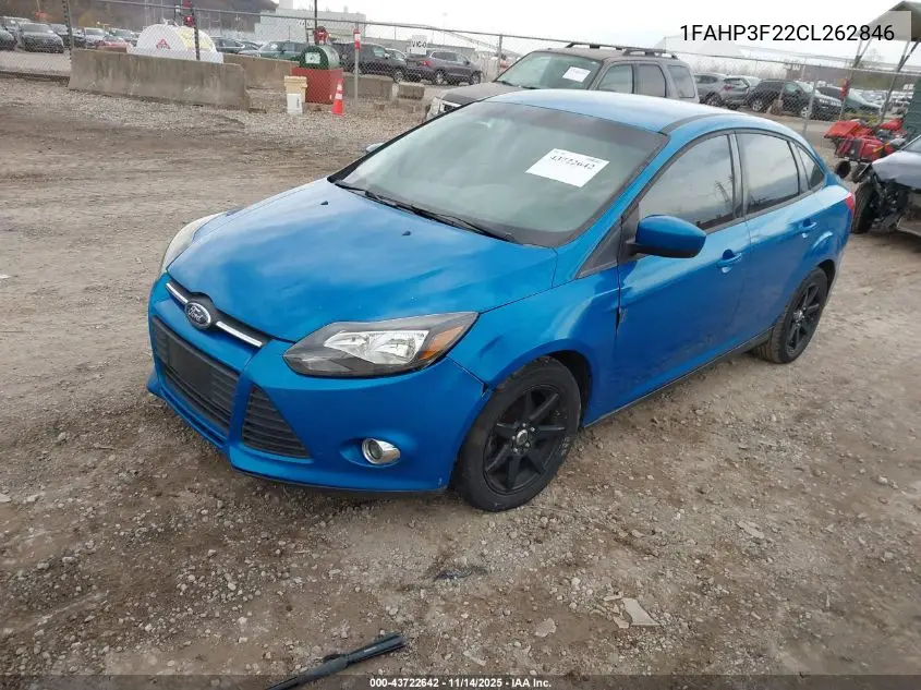 1FAHP3F22CL262846 2012 Ford Focus Se