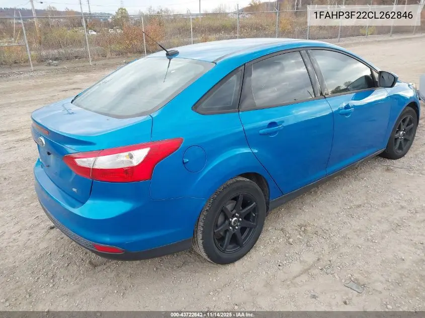 1FAHP3F22CL262846 2012 Ford Focus Se