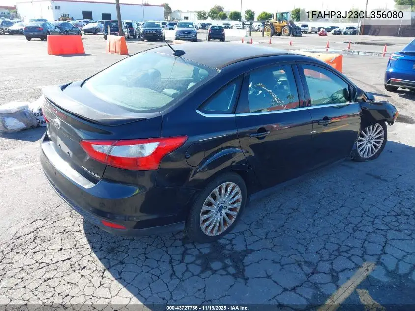 1FAHP3J23CL356080 2012 Ford Focus Titanium