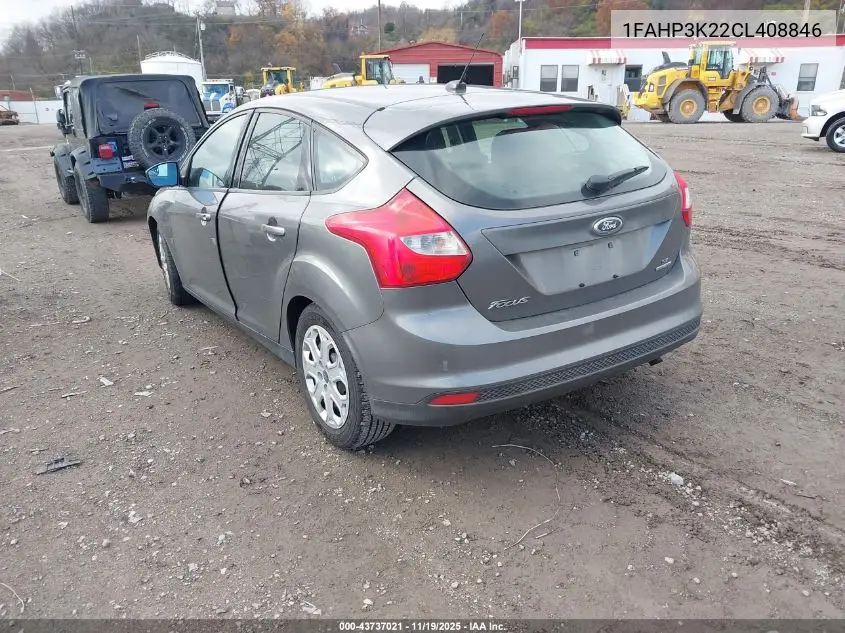 1FAHP3K22CL408846 2012 Ford Focus Se