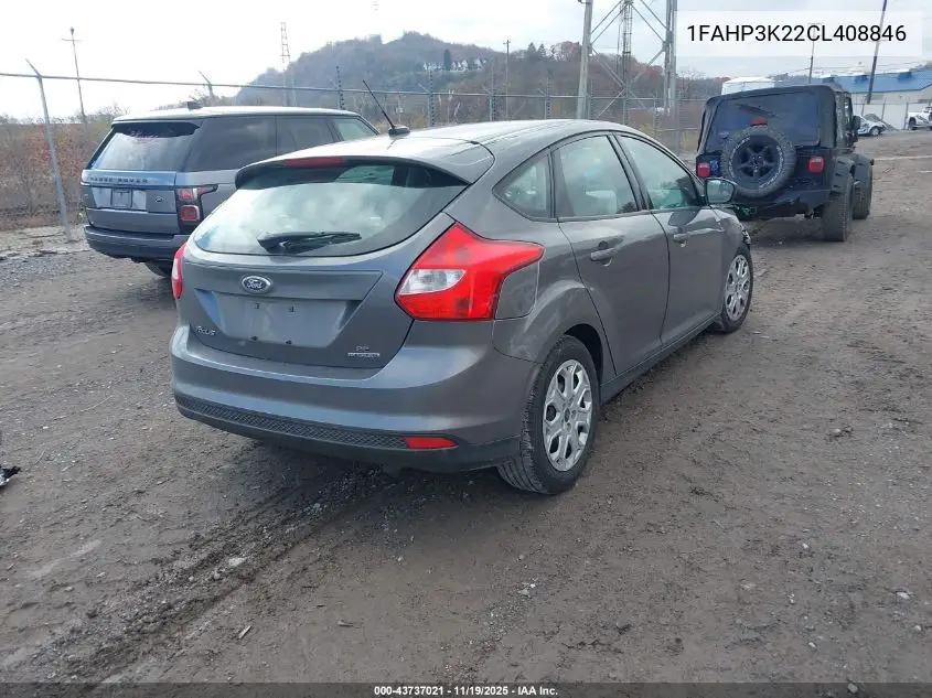 1FAHP3K22CL408846 2012 Ford Focus Se