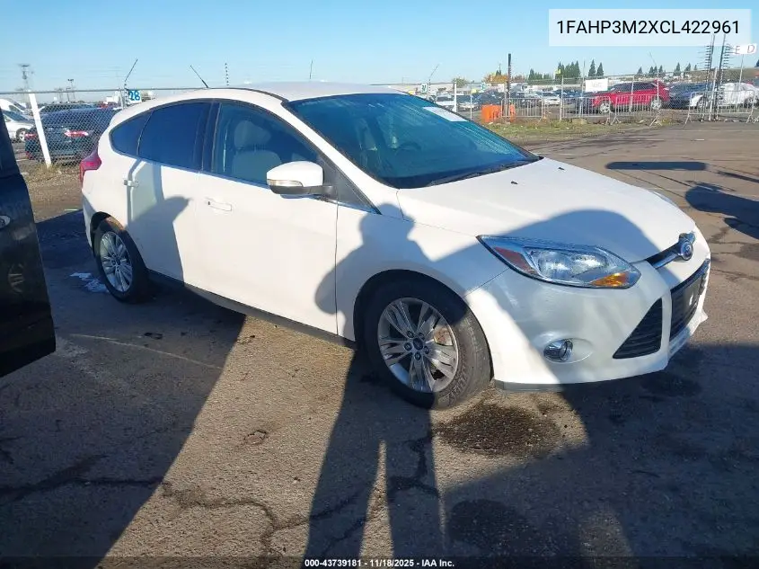 1FAHP3M2XCL422961 2012 Ford Focus Sel