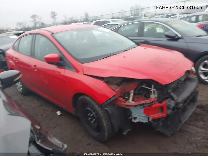 1FAHP3F25CL381605 2012 Ford Focus Se