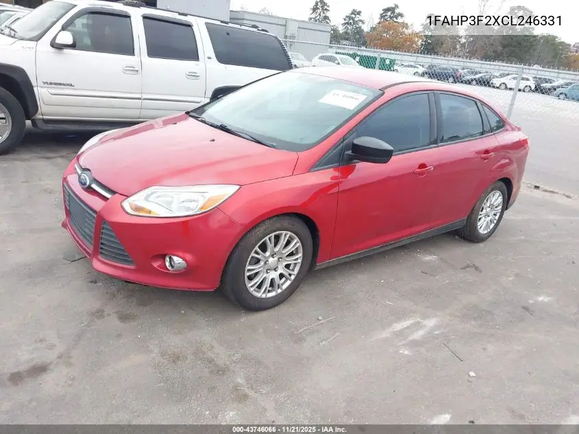 1FAHP3F2XCL246331 2012 Ford Focus Se