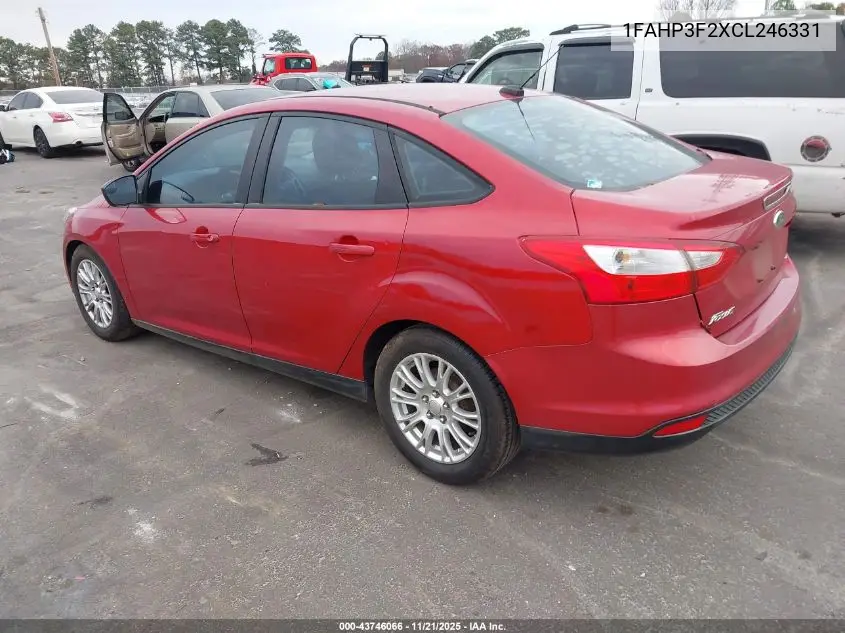 1FAHP3F2XCL246331 2012 Ford Focus Se