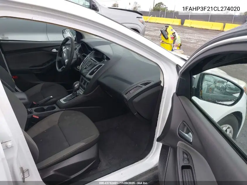 1FAHP3F21CL274020 2012 Ford Focus Se