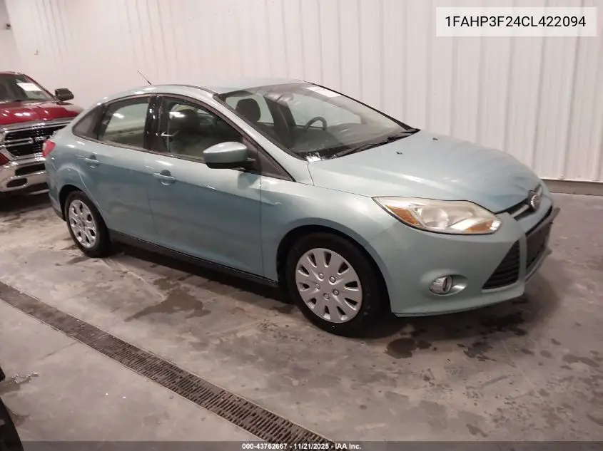 1FAHP3F24CL422094 2012 Ford Focus Se