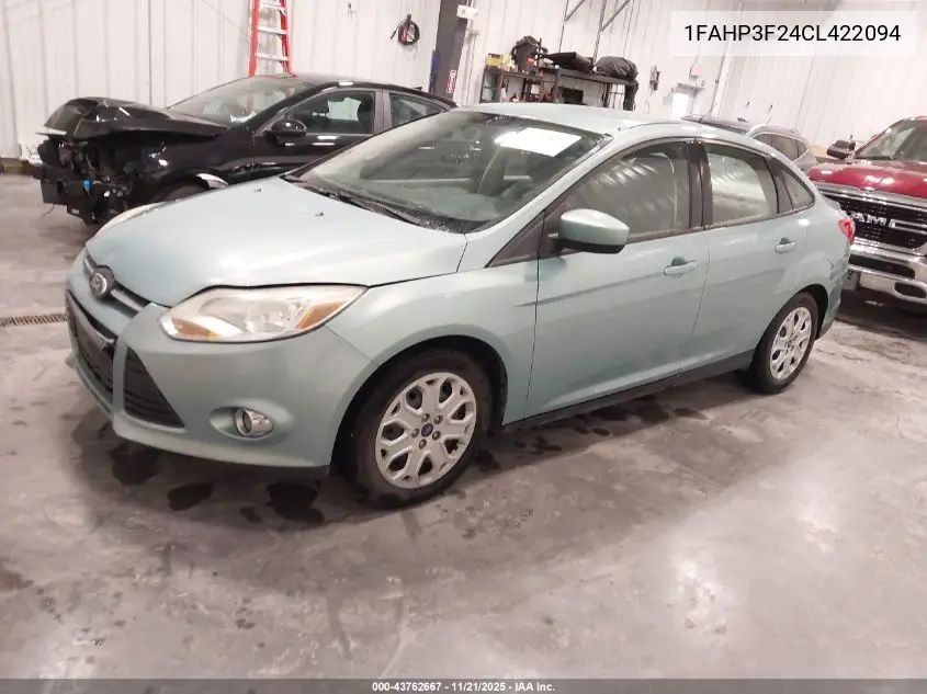 1FAHP3F24CL422094 2012 Ford Focus Se