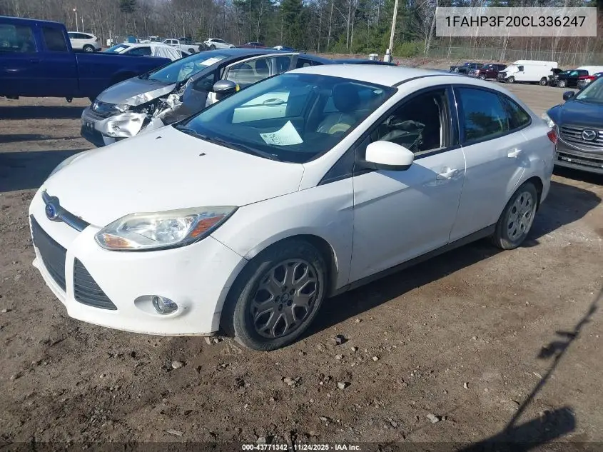 1FAHP3F20CL336247 2012 Ford Focus Se