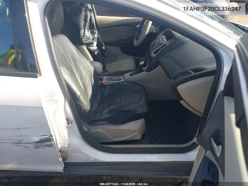 1FAHP3F20CL336247 2012 Ford Focus Se