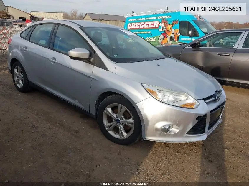 1FAHP3F24CL205631 2012 Ford Focus Se