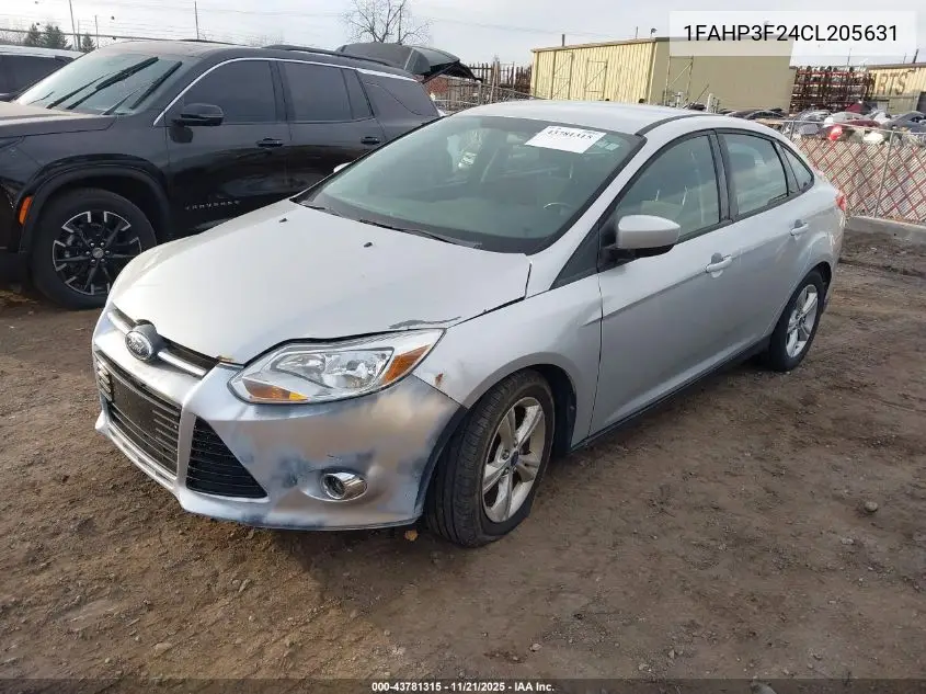 1FAHP3F24CL205631 2012 Ford Focus Se