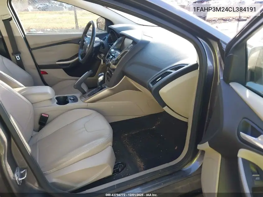 1FAHP3M24CL384191 2012 Ford Focus Sel