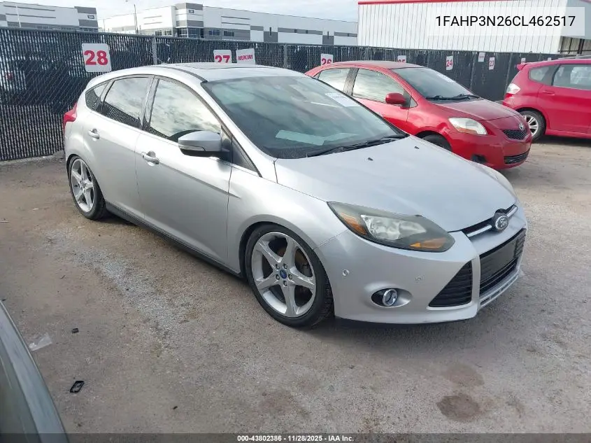 1FAHP3N26CL462517 2012 Ford Focus Titanium