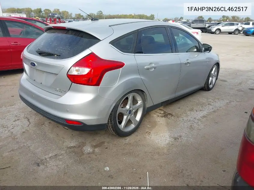 1FAHP3N26CL462517 2012 Ford Focus Titanium