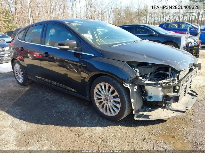 1FAHP3N28CL408328 2012 Ford Focus Titanium