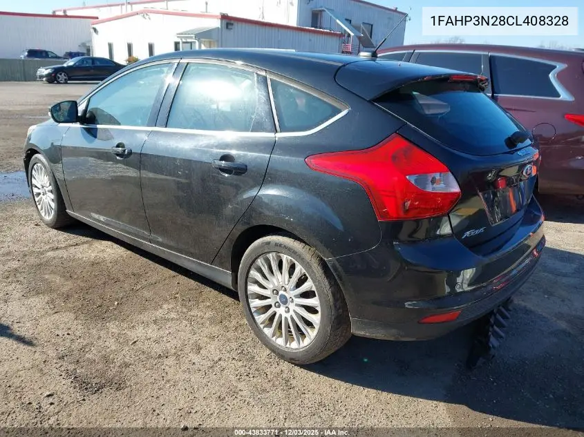 1FAHP3N28CL408328 2012 Ford Focus Titanium