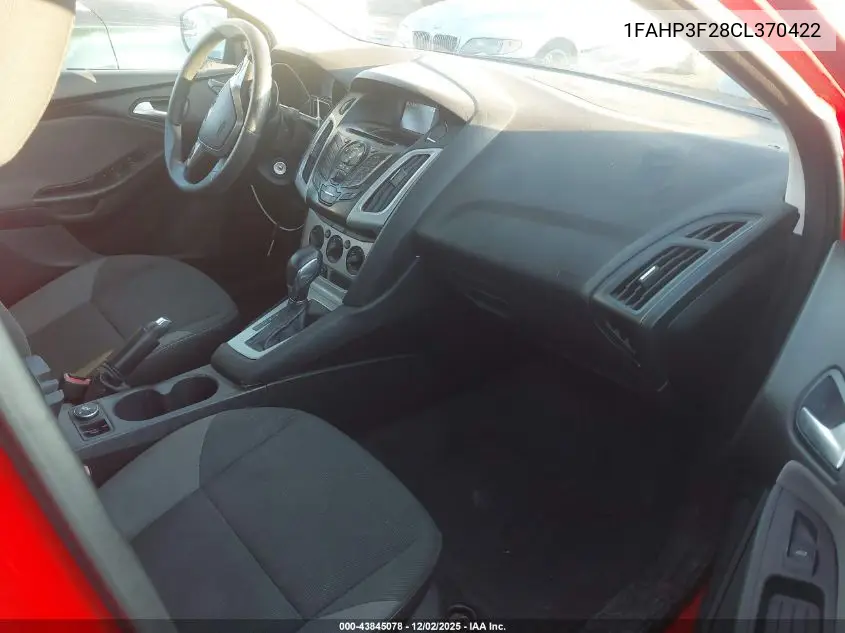 1FAHP3F28CL370422 2012 Ford Focus Se