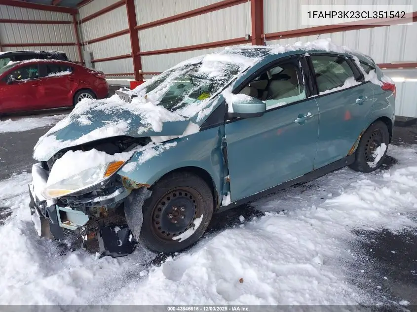 1FAHP3K23CL351542 2012 Ford Focus Se