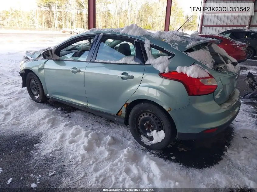 1FAHP3K23CL351542 2012 Ford Focus Se