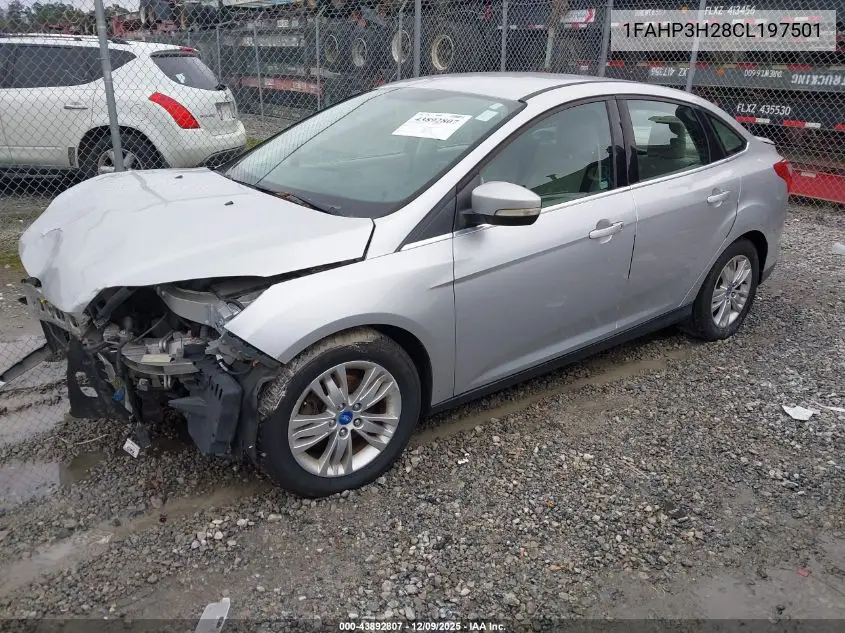 1FAHP3H28CL197501 2012 Ford Focus Sel