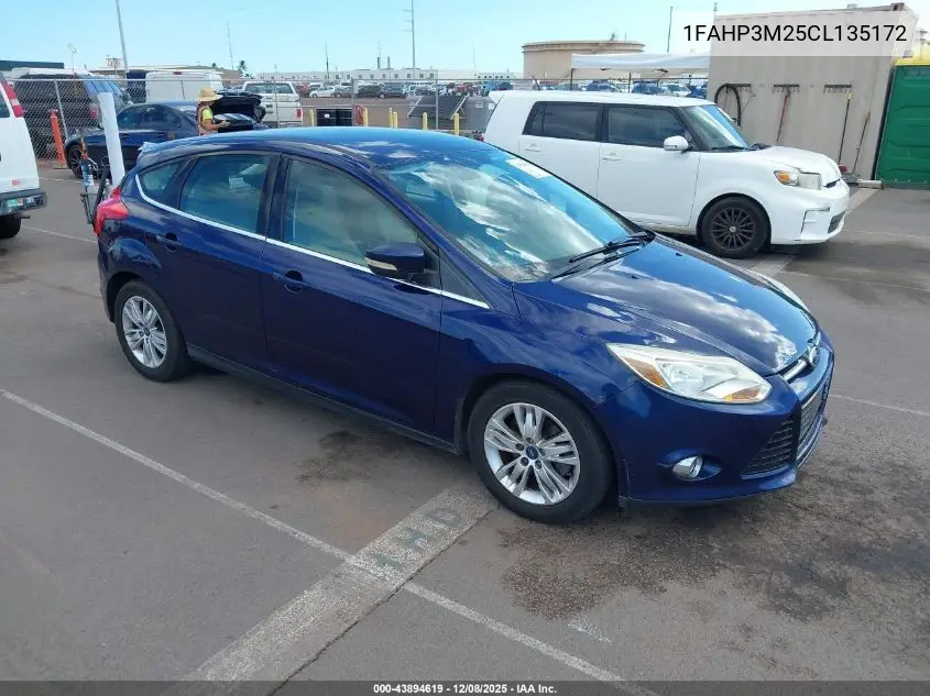 1FAHP3M25CL135172 2012 Ford Focus Sel