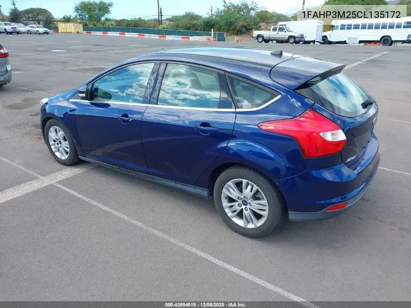 1FAHP3M25CL135172 2012 Ford Focus Sel