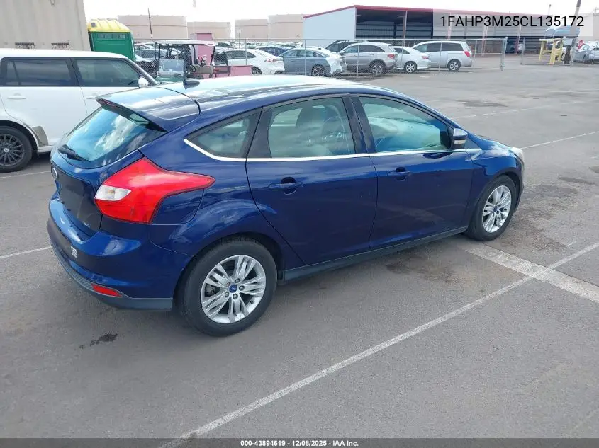 1FAHP3M25CL135172 2012 Ford Focus Sel