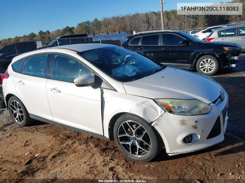 1FAHP3N20CL118083 2012 Ford Focus Titanium
