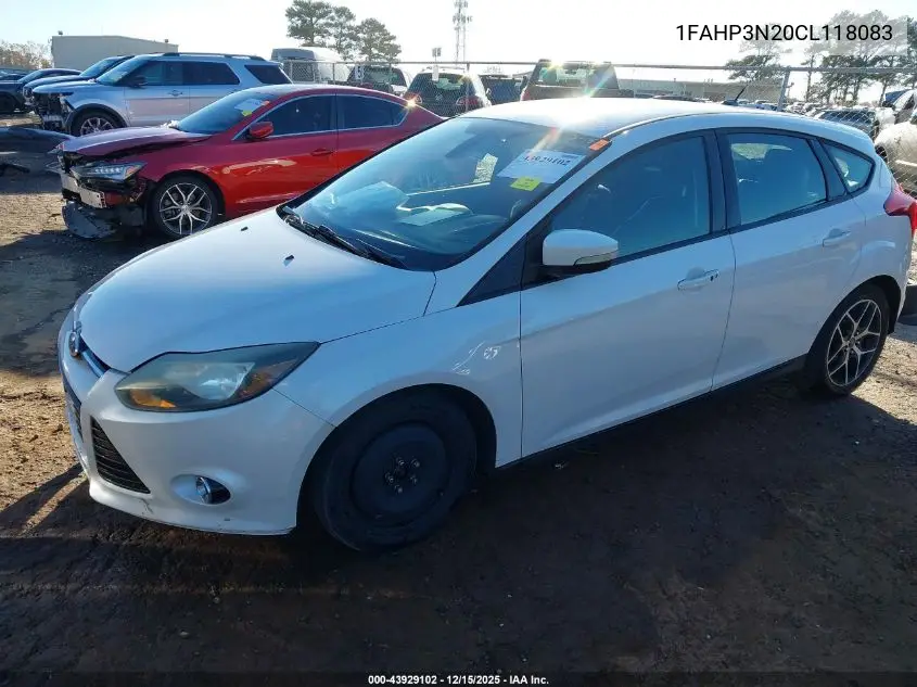 1FAHP3N20CL118083 2012 Ford Focus Titanium