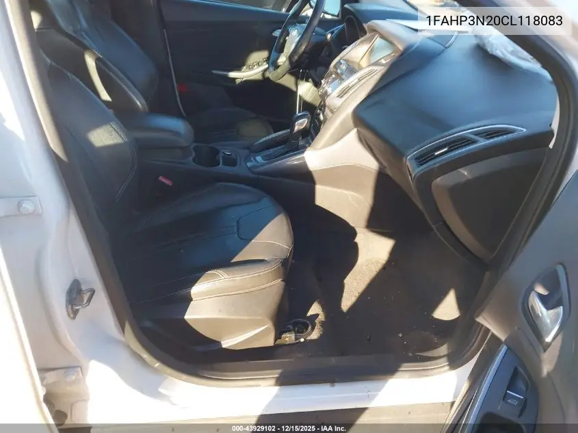 1FAHP3N20CL118083 2012 Ford Focus Titanium
