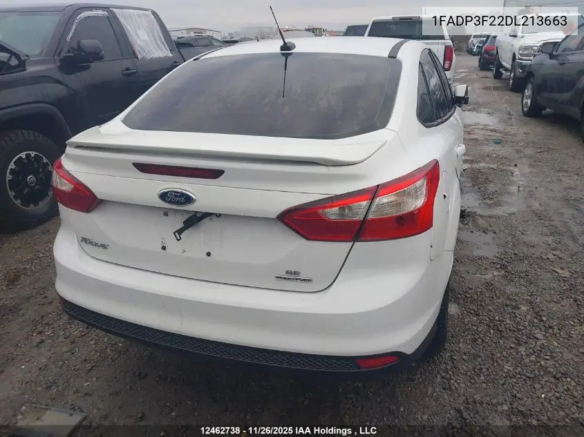 1FADP3F22DL213663 2013 Ford Focus Se