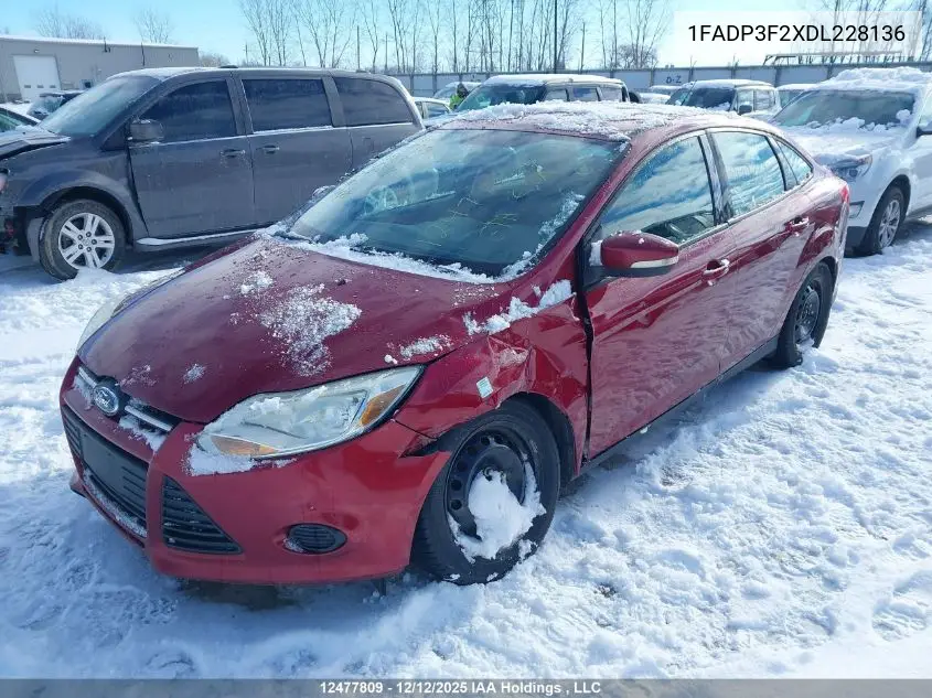 1FADP3F2XDL228136 2013 Ford Focus
