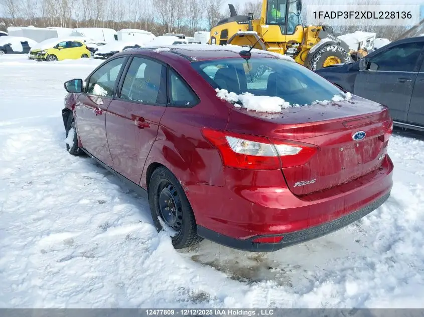 1FADP3F2XDL228136 2013 Ford Focus