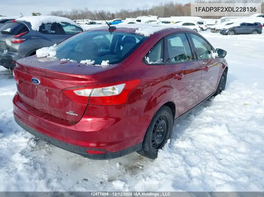 1FADP3F2XDL228136 2013 Ford Focus