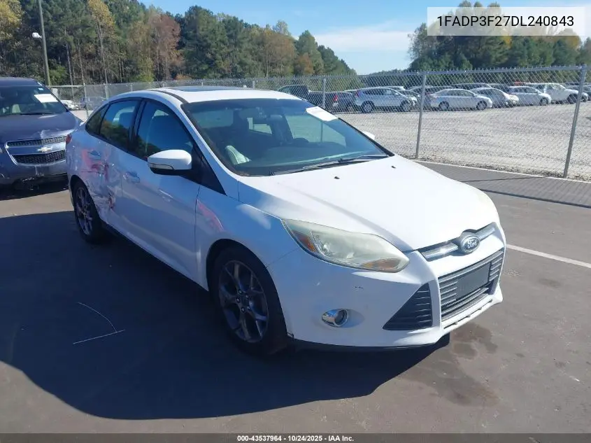1FADP3F27DL240843 2013 Ford Focus Se