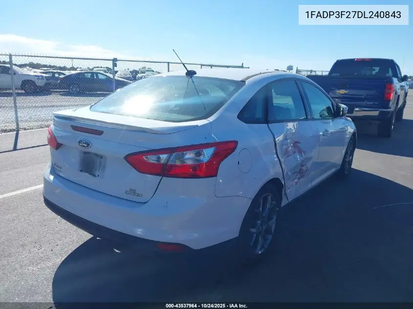 1FADP3F27DL240843 2013 Ford Focus Se