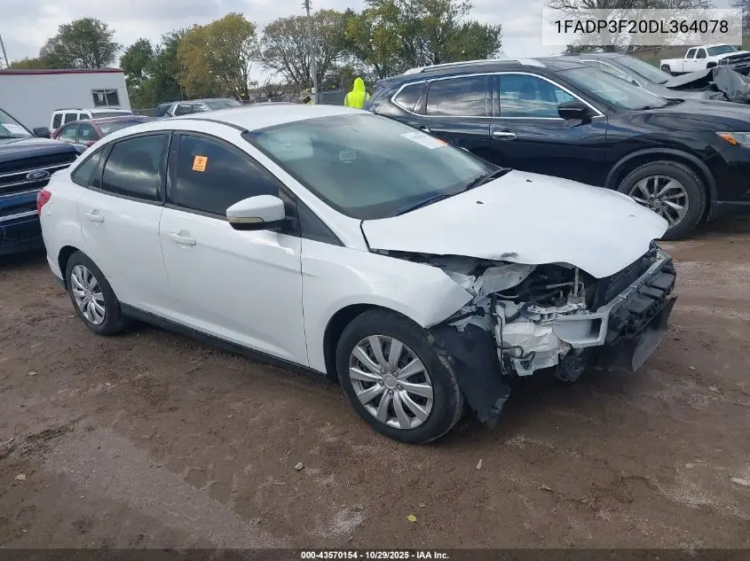 1FADP3F20DL364078 2013 Ford Focus Se