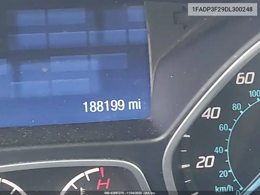 1FADP3F29DL300248 2013 Ford Focus Se