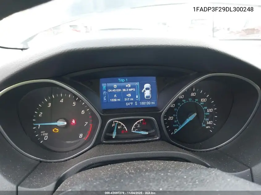1FADP3F29DL300248 2013 Ford Focus Se