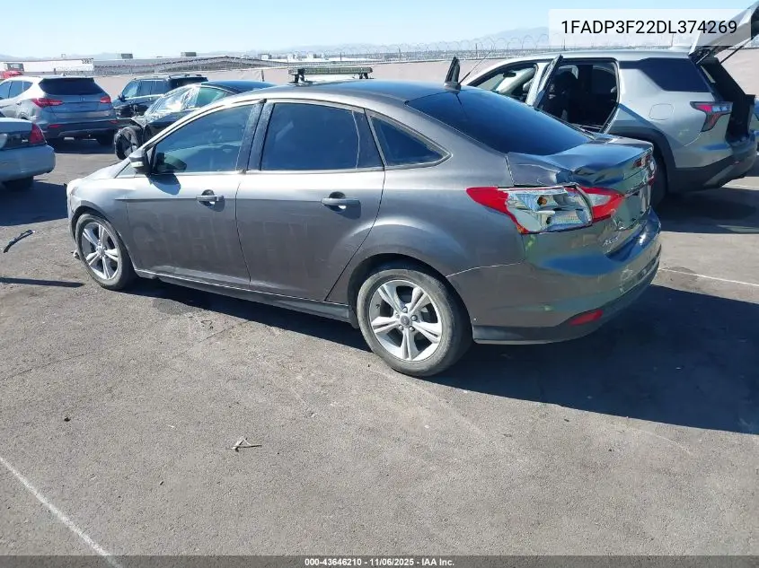 1FADP3F22DL374269 2013 Ford Focus Se